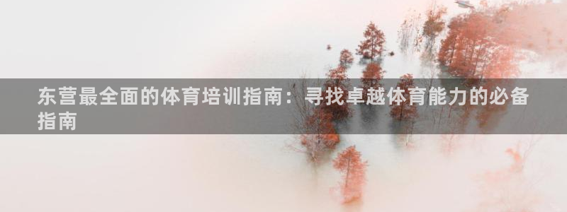 尊龙凯时提款冻卡吗：东营最全面的体育培训指南：寻找卓