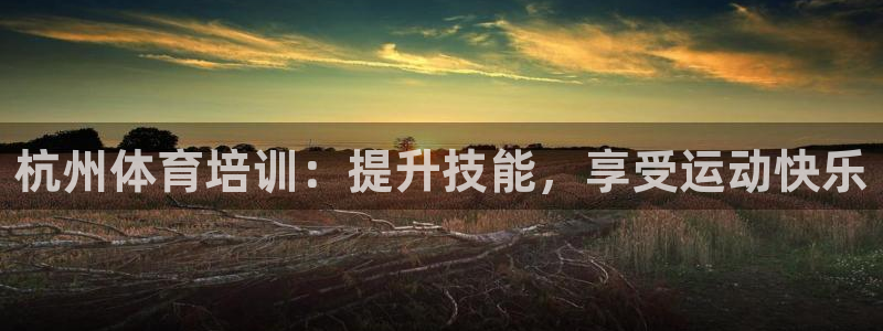 尊龙凯时品牌介绍：杭州体育培训：提升技能，享受运动快