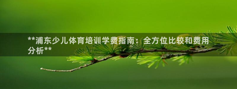 凯时kb88官网网址：**浦东少儿体育培训学费指南：